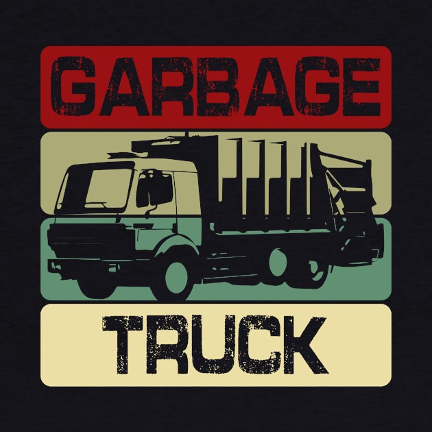 Vintage Garbage Truck Driver Trash by DesignatedDesigner